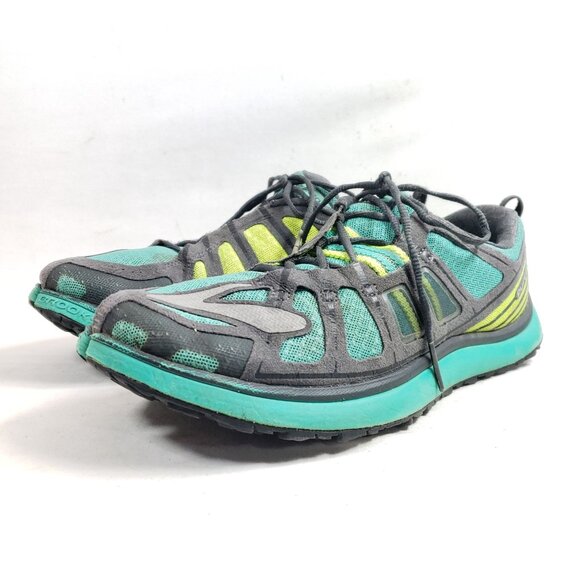 Brooks PureGrit 2 Women’s Trail Running Shoes Size 9 Teal/Gray Breathable Mesh - Picture 2 of 9